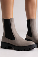 Chelsea Boots with Chunky Sole ONLY 15274563 - Light Grey Matte - thefashionproject.gr - ONLY