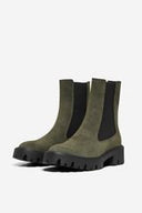 Chelsea Boots with Chunky Sole ONLY 15274563 - Olive Green Nubuck - thefashionproject.gr - ONLY