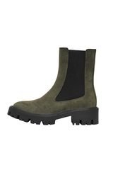 Chelsea Boots with Chunky Sole ONLY 15274563 - Olive Green Nubuck - thefashionproject.gr - ONLY