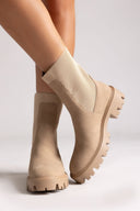 Chelsea Boots with Lug Sole ONLY 15329824 - Beige Matte - thefashionproject.gr - ONLY