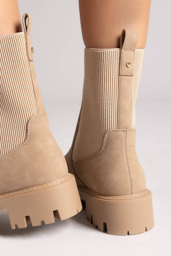 Chelsea Boots with Lug Sole ONLY 15329824 - Beige Matte - thefashionproject.gr - ONLY