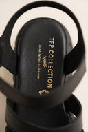 TFP - Chunky Sole Flatform Sandals Ankle Strap - Black Matte