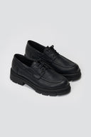 Chunky Sole Oxfords TFP - Black Matte - thefashionproject.gr - TFP