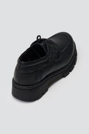 Chunky Sole Oxfords TFP - Black Matte - thefashionproject.gr - TFP