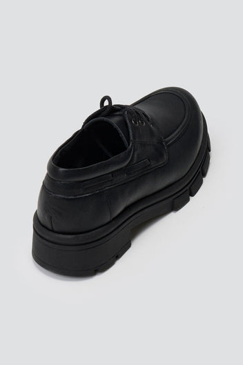 Chunky Sole Oxfords TFP - Black Matte - thefashionproject.gr - TFP
