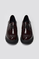 Chunky Sole Oxfords TFP - Bordeaux Patent - thefashionproject.gr - TFP