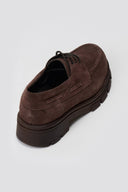 Chunky Sole Oxfords TFP - Brown Suede - thefashionproject.gr - TFP