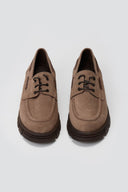 Chunky Sole Oxfords TFP - Taupe Suede - thefashionproject.gr - TFP