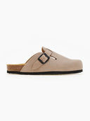 Clogs ανατομικά από δέρμα καστόρι Plakton 181539 - Άμμου - thefashionproject.gr - Plakton