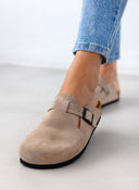 Clogs ανατομικά από δέρμα καστόρι Plakton 181539 - Άμμου - thefashionproject.gr - Plakton