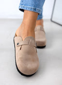 Clogs ανατομικά από δέρμα καστόρι Plakton 181539 - Άμμου - thefashionproject.gr - Plakton