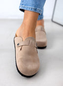 Clogs ανατομικά από δέρμα καστόρι Plakton 181539 - Άμμου - thefashionproject.gr - Plakton