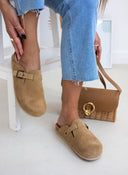 Clogs ανατομικά από δέρμα καστόρι Plakton 181539 - Μπεζ - thefashionproject.gr - Plakton