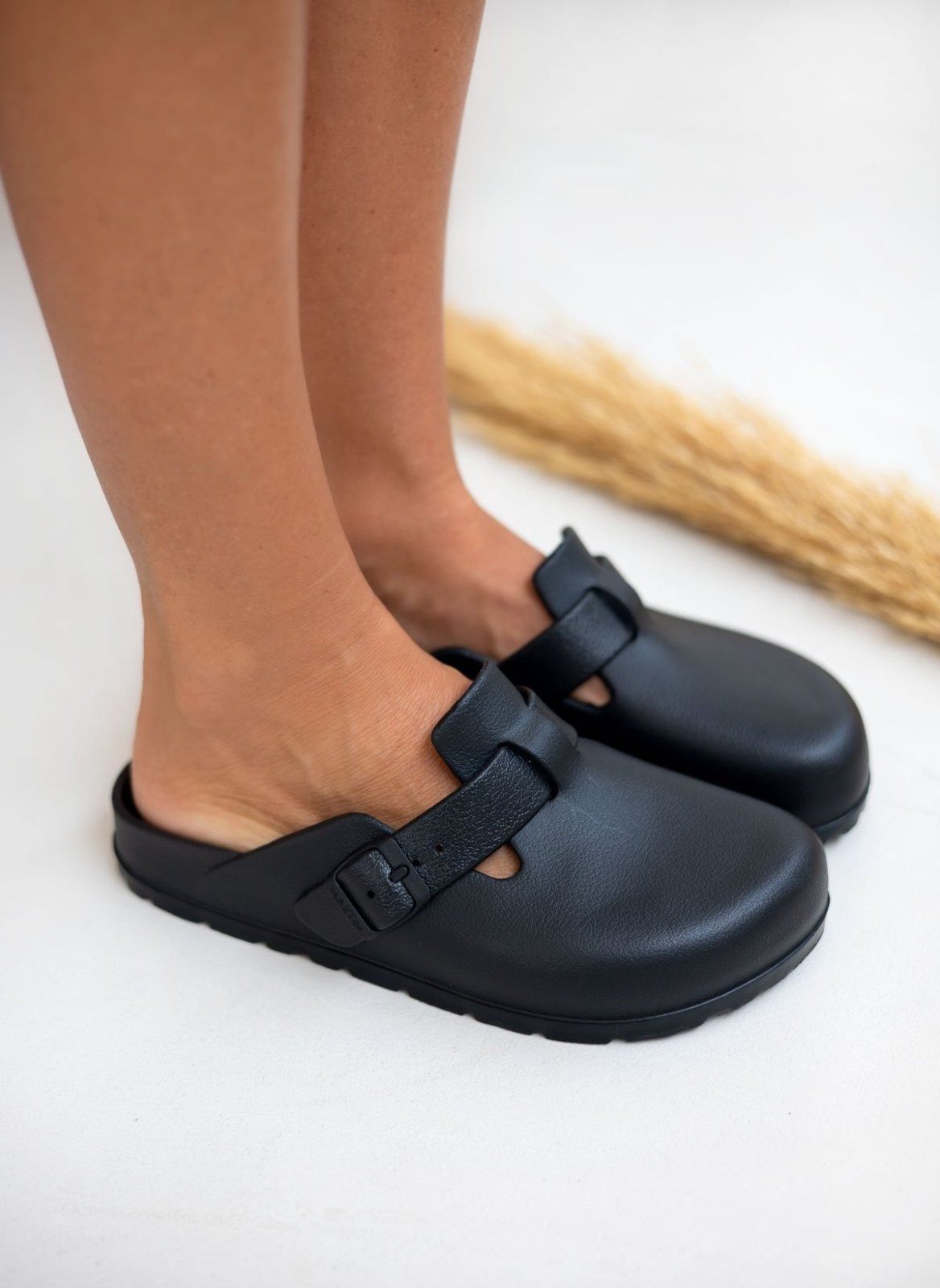 Clogs ανατομικά με μικρό τοκά Plakton 761539 - Μαύρο - thefashionproject.gr - Plakton