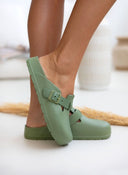 Clogs ανατομικά με μικρό τοκά Plakton 761539 - Χακί - thefashionproject.gr - Plakton