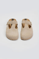 Clogs δερμάτινα με σχέδιο Take me - Μπεζ - thefashionproject.gr - Take me