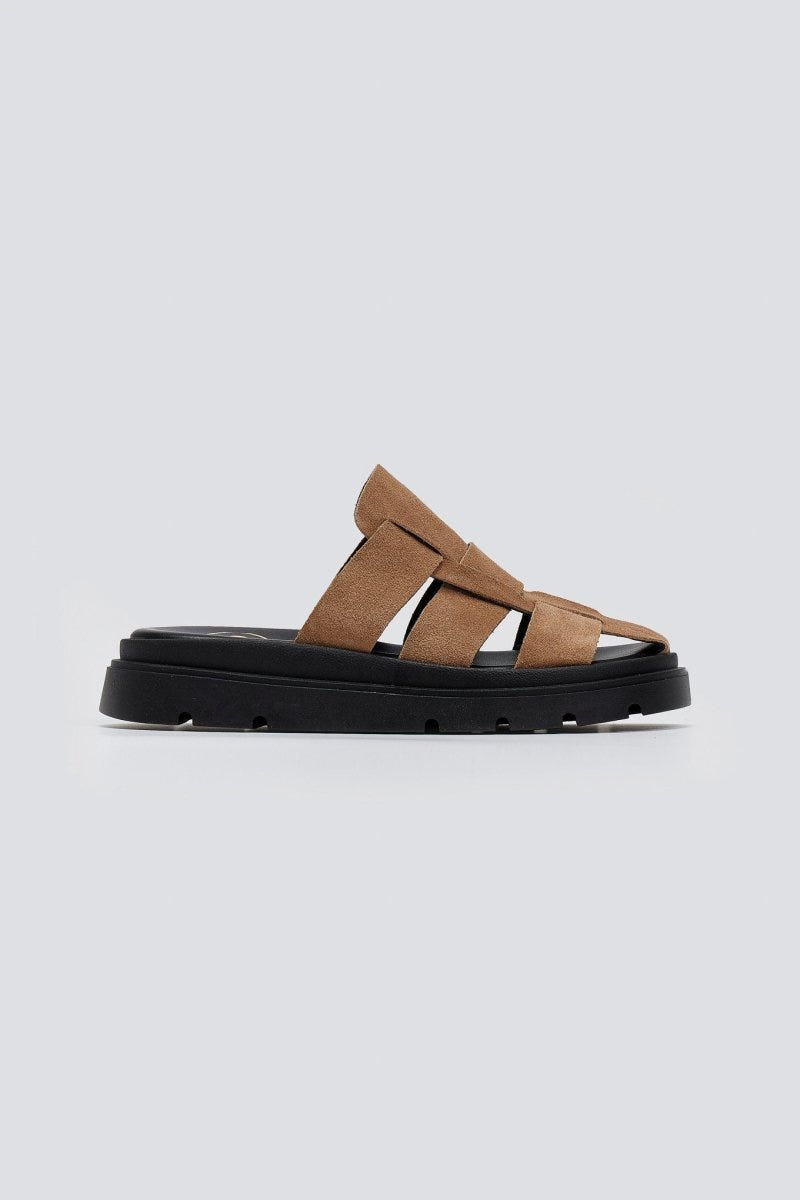 Clogs καστόρινα flatforms Tfp - Τάουπε - thefashionproject.gr - TFP