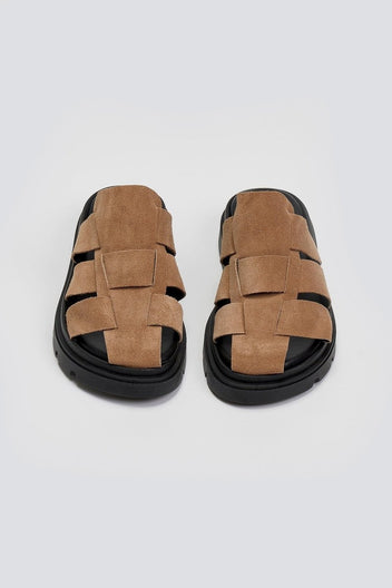 Clogs καστόρινα flatforms Tfp - Τάουπε - thefashionproject.gr - TFP