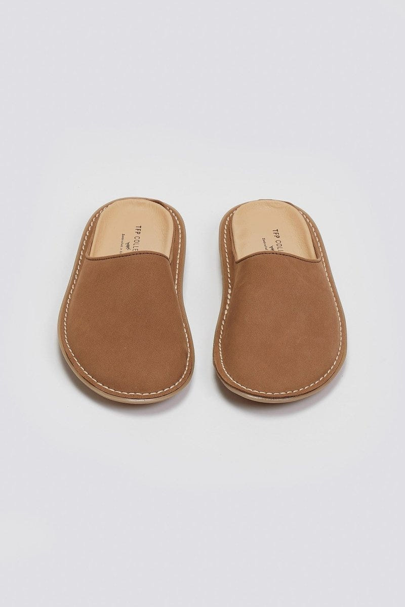 Clogs καστόρινα με εξωτερική ραφή Tfp - Καφέ - thefashionproject.gr - TFP