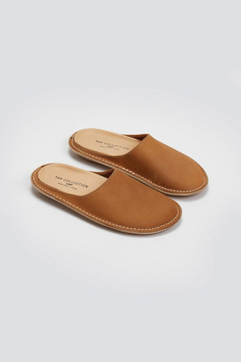 Clogs καστόρινα με εξωτερική ραφή Tfp - Μπεζ - thefashionproject.gr - TFP