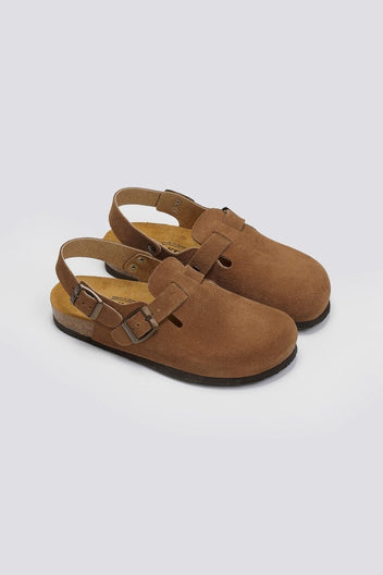 Clogs καστόρινα με λουράκι Plakton 181546 - Ταμπά - thefashionproject.gr - Plakton