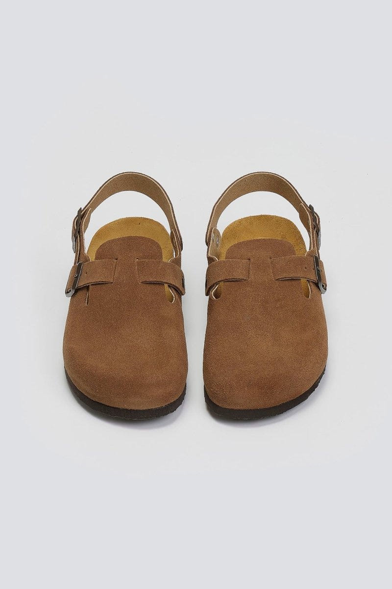 Clogs καστόρινα με λουράκι Plakton 181546 - Ταμπά - thefashionproject.gr - Plakton