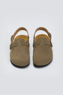 Clogs καστόρινα με λουράκι Plakton 181546 - Χακί ανοιχτό - thefashionproject.gr - Plakton
