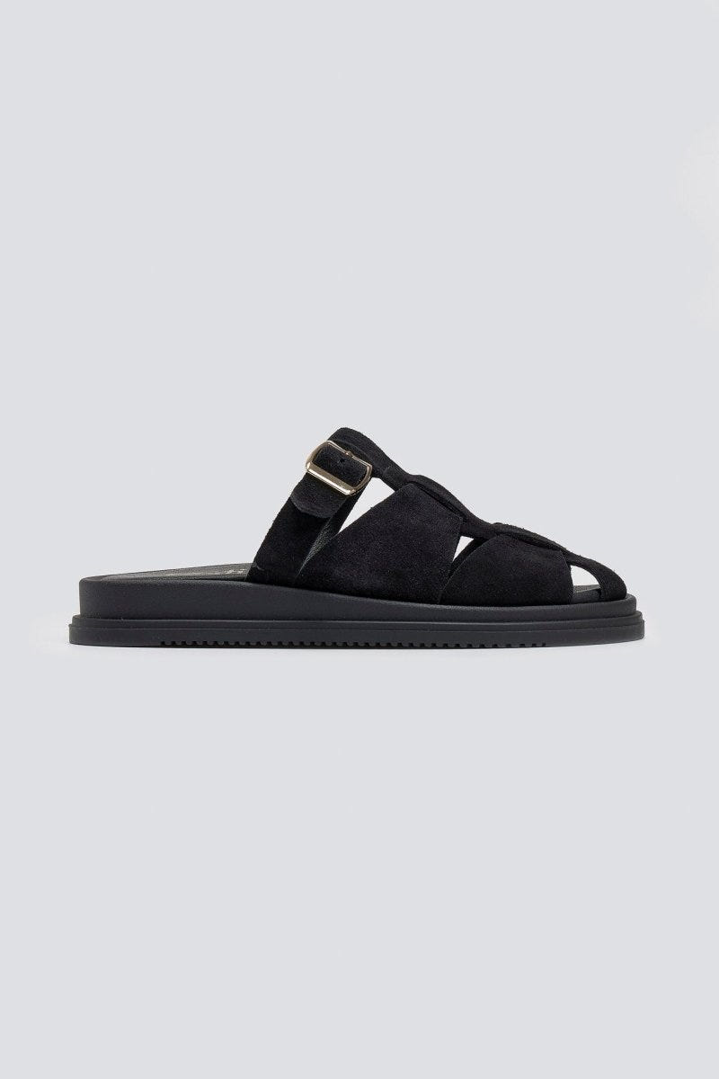 Clogs καστόρινα με τοκά Estil - Μαύρο - thefashionproject.gr - Estil
