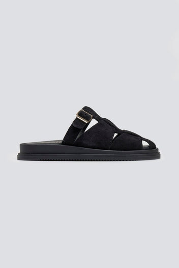 Clogs καστόρινα με τοκά Estil - Μαύρο - thefashionproject.gr - Estil