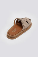 Clogs καστόρινα με τοκά Estil - Τάουπε - thefashionproject.gr - Estil