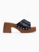 Clogs με τρουκς στη σόλα - Μαύρο - thefashionproject.gr - The Fashion Project