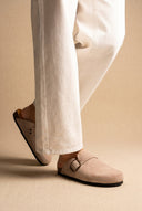 Plakton - Clogs Memory Foam Footbed - Beige Suede