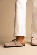 Plakton - Clogs Memory Foam Footbed - Beige Suede