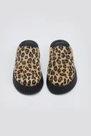 Clogs ponyskin flatforms με print Iris - Leopard - thefashionproject.gr - IRIS
