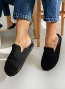 Clogs suede με ανατομικό πάτο - Μαύρο - thefashionproject.gr - The Fashion Project