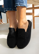 Clogs suede με ανατομικό πάτο - Μαύρο - thefashionproject.gr - The Fashion Project