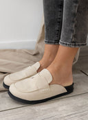 Clogs suede με ανατομικό πάτο - Μπεζ - thefashionproject.gr - The Fashion Project
