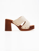 Clogs suede με τρουκς ERYNN - Μπεζ - thefashionproject.gr - ERYNN