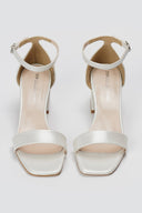 TFP - Closed Heel Sandals with Ankle Strap - Λευκό Πέρλα