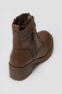 Combat Ankle Boots Refresh 172241 - Taupe Matte - thefashionproject.gr - Refresh