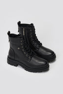 Combat Ankle Boots Refresh 173017 - Black Matte - thefashionproject.gr - Refresh