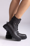 Combat Ankle Boots Refresh 173017 - Black Matte - thefashionproject.gr - Refresh