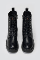 Combat Ankle Boots XTI 144454 - Black Matte - thefashionproject.gr - Xti Footwear