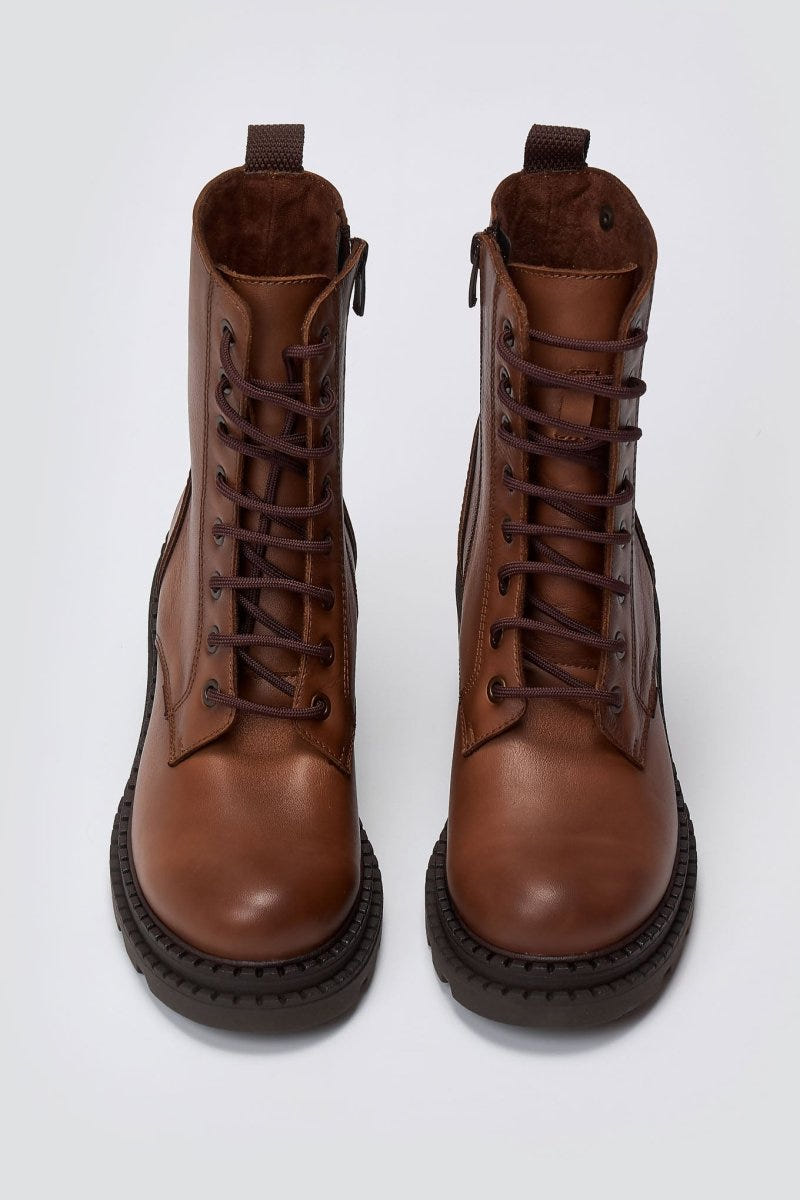 Combat Boots Dryflex RAGAZZA 0213 - Tan Matte - thefashionproject.gr - RAGAZZA
