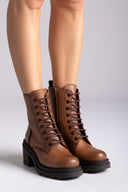 Combat Boots Dryflex RAGAZZA 0213 - Tan Matte - thefashionproject.gr - RAGAZZA