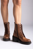 Combat Boots Dryflex RAGAZZA 0213 - Tan Matte - thefashionproject.gr - RAGAZZA