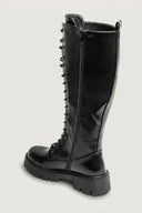 Combat Boots Lace Up - Black Matte - thefashionproject.gr - Ideal shoes