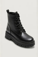 Combat Boots Lace Up - Black Matte - thefashionproject.gr - Ideal shoes