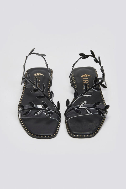 Leaf Sandals - Black