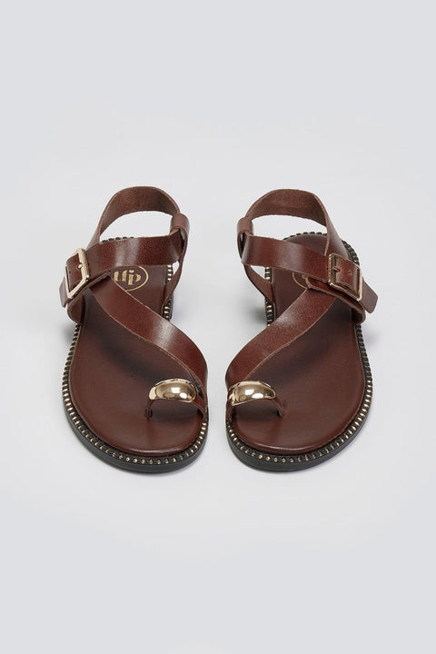 Strap Sandals - Brown